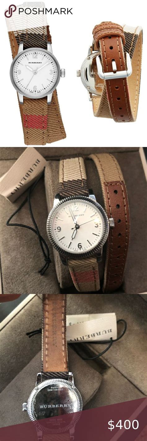 burberry leather wrap watch